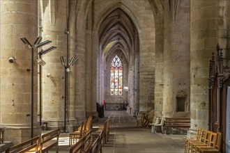 Interior of the Saint-Malo Church in Dinan
