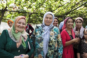 Women with headscarves