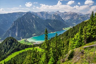 Landscape with Achensee and Karwendel Mountains