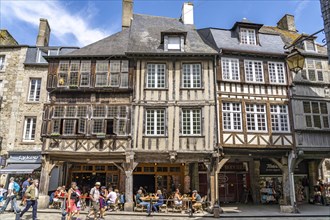 Half-timbering in the historic old town of Dinan