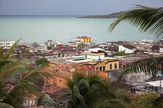 View over the city Baracoa and the Bay of Honey