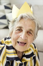 Portrait elderly grandmother smiling