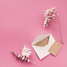 Flower branches with envelope table