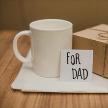 Table with mug gift father s day