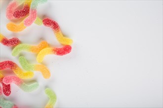 Colorful jelly worms