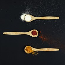 Oriental spices three spoons