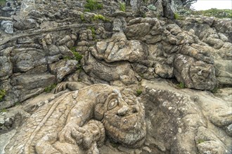 Granite sculptures Les Roches Sculptes near Rotheneuf