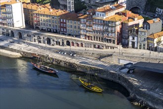 Douro Promenade Cais de Ribeira in the Old Town of Porto