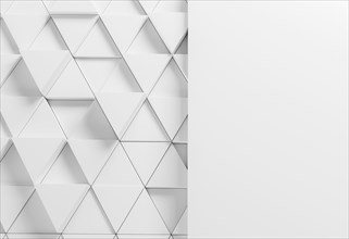 Modern background with white triangles