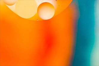 Orange shades bubbles with gradient lights