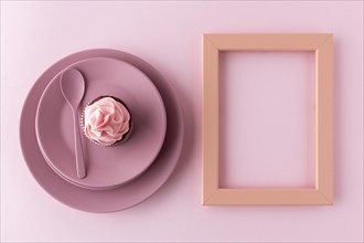 Top view cupcake plate frame