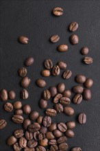 Roasted beans tasteful coffee arrangement