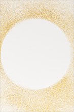 Top view circle with golden texture details