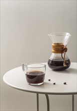 Coffee cup with chemex table