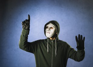 Hacker with mask