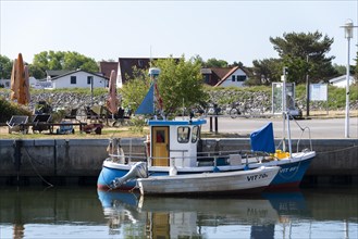 Fishing boats in the harbour of Vitte
