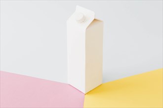 White carton milk package bright board