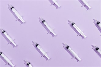 Top view syringes table