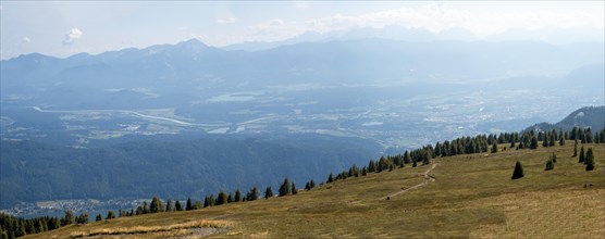 View from the Gerlitzen Alpe into the Drau Valley