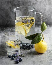 Healthy lemonade glass arrangement