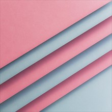 Pink gray card paper forming diagonal lines