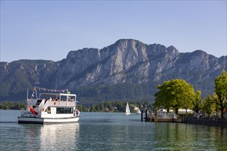 Lakeside promenade with excursion boat and Drachenwand