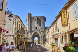 Street and city wall of Aigues-Mortes