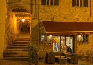 Caffe del Borgo in the old town in the evening