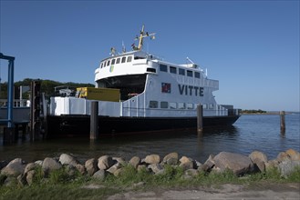 Ferry Vitte in the port of Schaprode