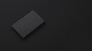 Minimalist elegant pile black business cards