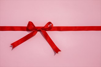 Simplistic red ribbon with bow