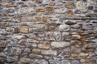 Wall stones of different types of stone