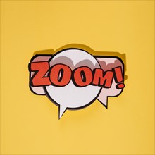 Zoom cartoon exclusive font tag expression yellow backdrop