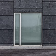 Glass window city building