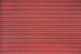 Red profiled sheeting