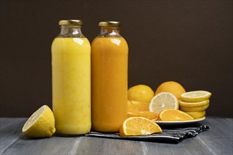 Delicious lemon orange drinks