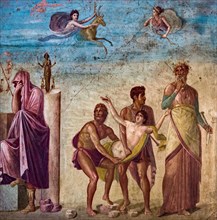 Antique fresco from Pompeii