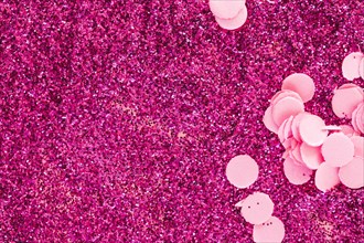 Confetti pink glitters