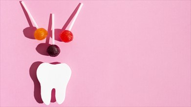 Tooth shape with lollipops