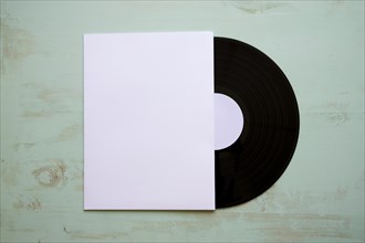 Vinyl mockup with paper covering