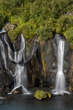 Hraunfossar Waterfalls with Hvita River