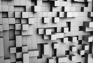 Creative wallpaper with geometrical shapes