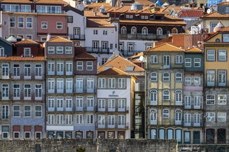 Typical houses in the old town of Porto