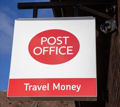 Post Office Travel Money wall sign Woodbridge