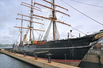 The Royal Research Ship Discovery famous by Robert Falcon Scott who explored Antarctica is now a museum at Discovery Point