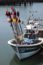 Fishing boat in the harbour at La Cotiniere on the island Ile d'Oleron