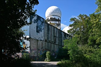Former US wiretap buildings on Teufelsberg in Grunewald Berlin