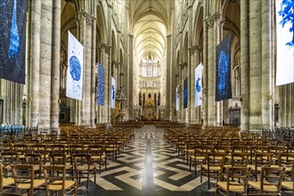 Interior of Notre Dame d'Amiens Cathedral
