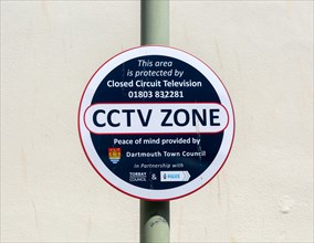 Closed circuit television CCTV Zone sign