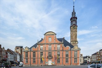 Town hall with belfry at the Main Square